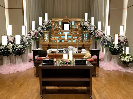 川越市斎場で葬儀を行なった写真