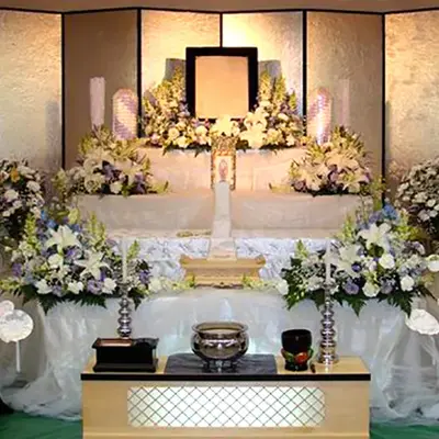 セレモの森で葬儀を行なった写真