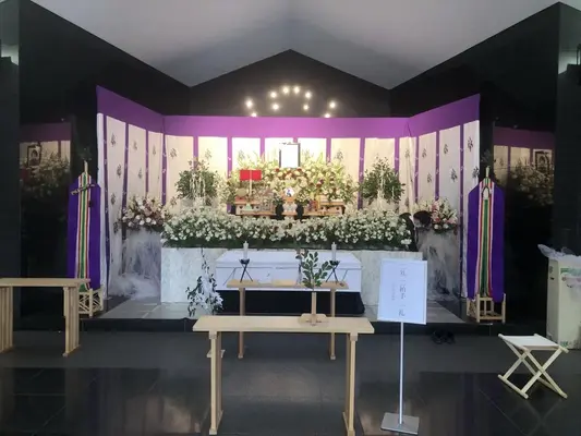 桃源院で葬儀を行なった写真