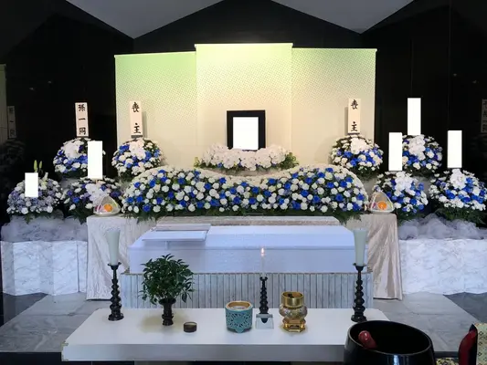 桃源院で葬儀を行なった写真