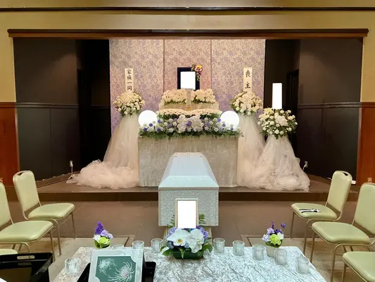 八王子市斎場で葬儀を行なった写真