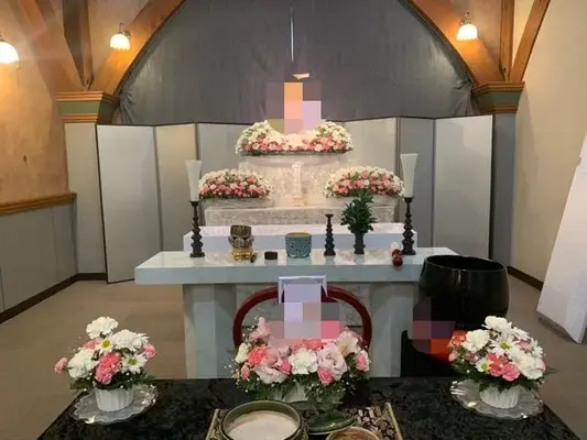 無門庭園で葬儀を行なった写真