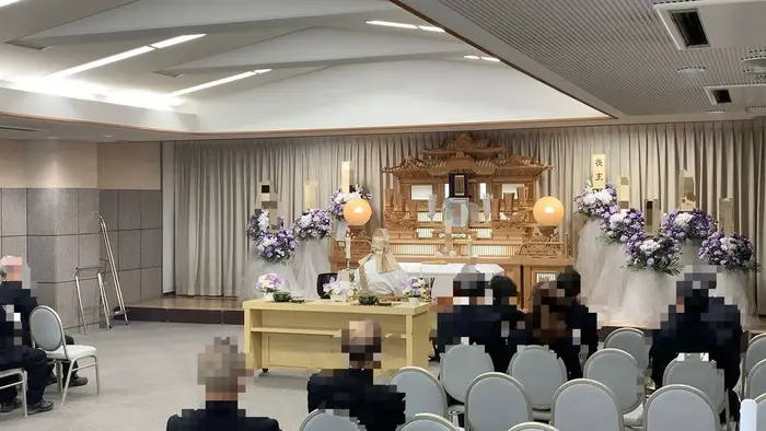 南多摩斎場で葬儀を行なった写真