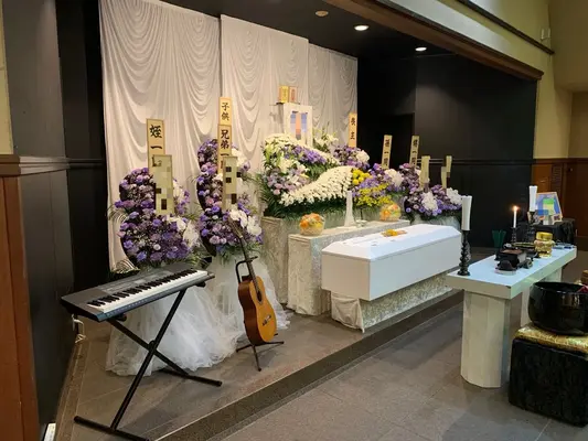 八王子市斎場で葬儀を行なった写真