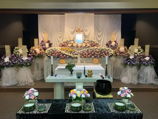 八王子市斎場で葬儀を行なった写真