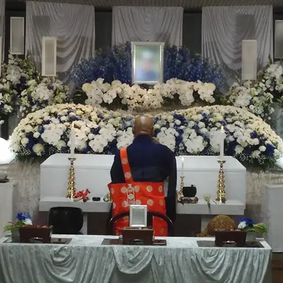 まちの葬儀やさんで葬儀を行なった写真