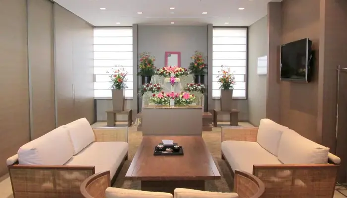 多摩式典で葬儀を行なった写真