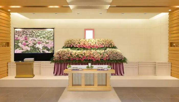 多摩式典で葬儀を行なった写真