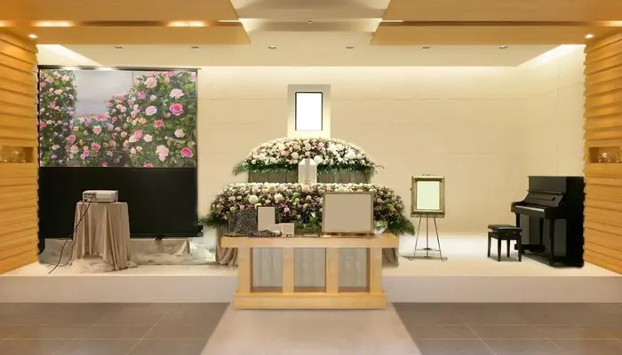 多摩式典で葬儀を行なった写真