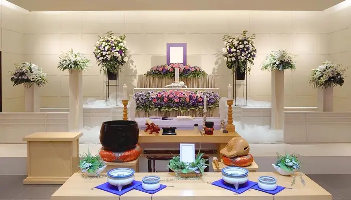 多摩式典で葬儀を行なった写真