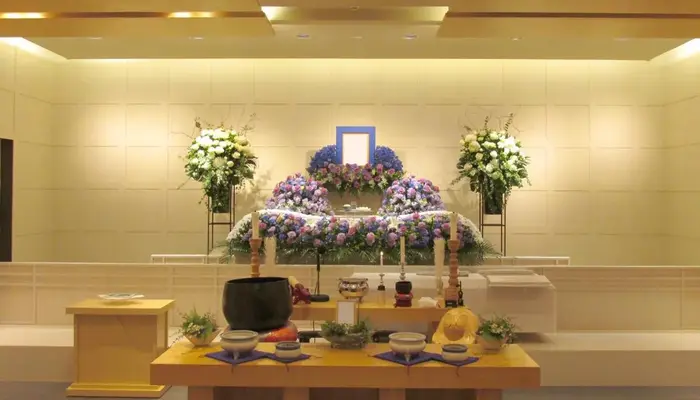 多摩式典で葬儀を行なった写真