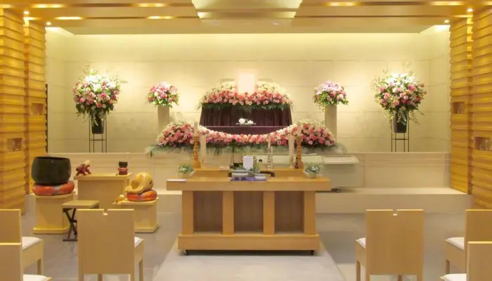 多摩式典で葬儀を行なった写真