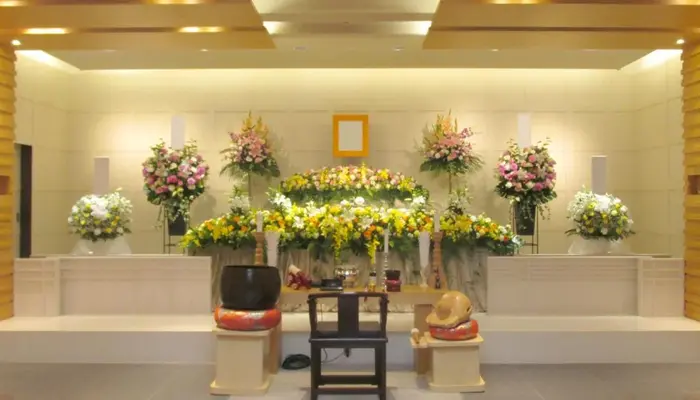 多摩式典で葬儀を行なった写真