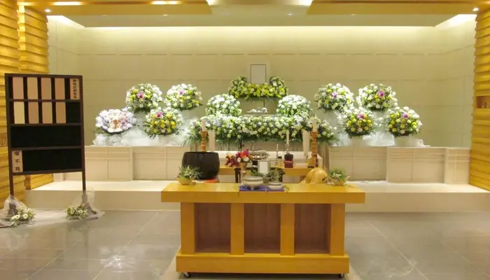 多摩式典で葬儀を行なった写真