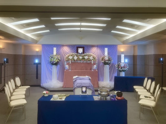 南多摩斎場で葬儀を行なった写真