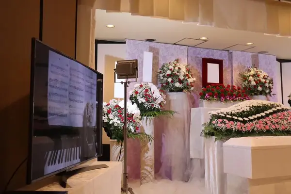 太陽寺で葬儀を行なった写真