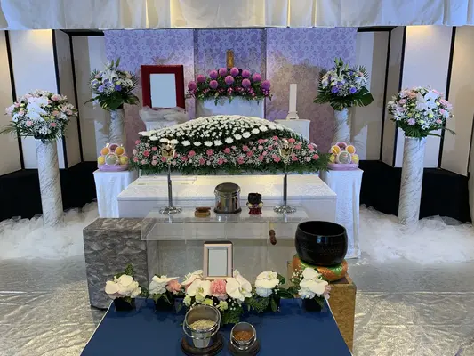 太陽寺で葬儀を行なった写真