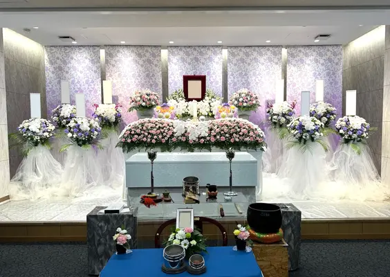 東京フラワーセレモニーで葬儀を行なった写真