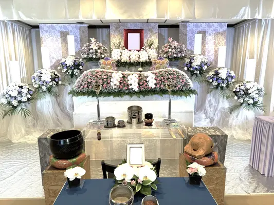 太陽寺で葬儀を行なった写真