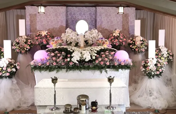 多磨寺で葬儀を行なった写真