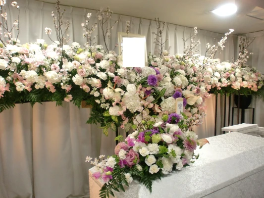 花屋のお葬式で葬儀を行なった写真