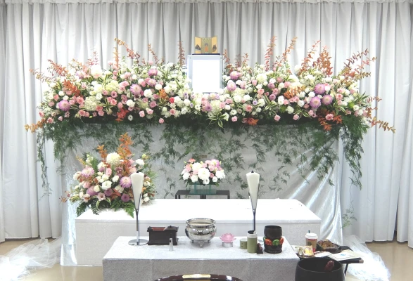 花屋のお葬式で葬儀を行なった写真