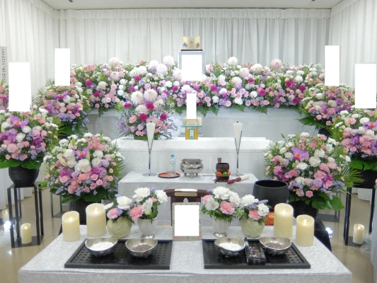 花屋のお葬式で葬儀を行なった写真