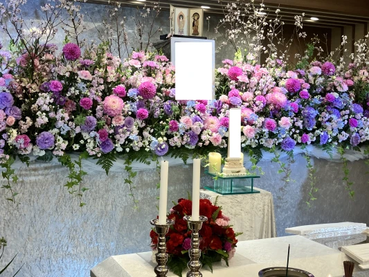 花屋のお葬式で葬儀を行なった写真