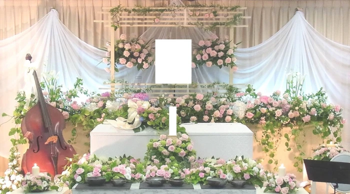 花屋のお葬式で葬儀を行なった写真