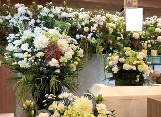 花屋のお葬式で葬儀を行なった写真