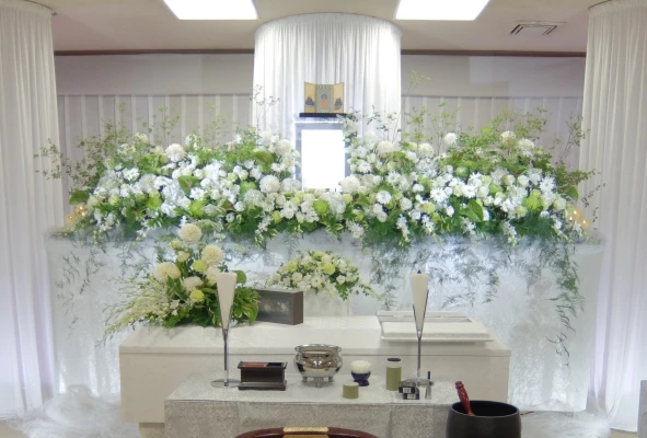 花屋のお葬式で葬儀を行なった写真