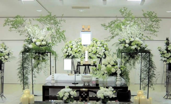 花屋のお葬式で葬儀を行なった写真