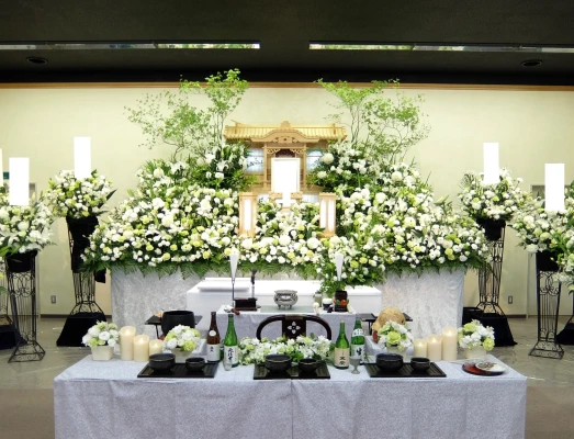 花屋のお葬式で葬儀を行なった写真