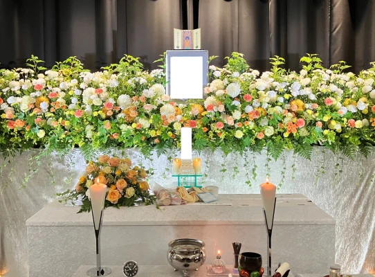 花屋のお葬式で葬儀を行なった写真