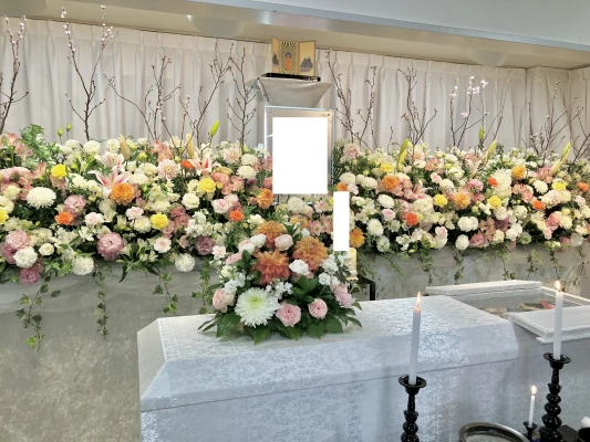 花屋のお葬式で葬儀を行なった写真