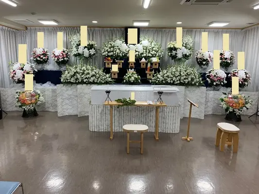 大泉橋戸会館で葬儀を行なった写真