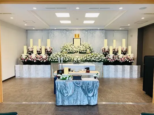 智福寺で葬儀を行なった写真