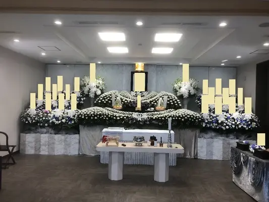 智福寺で葬儀を行なった写真