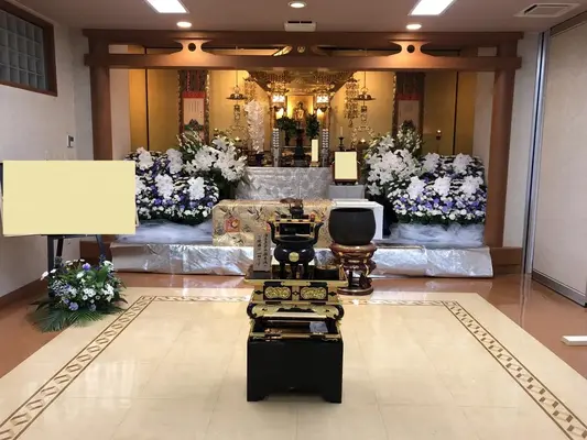 宝林寺で葬儀を行なった写真