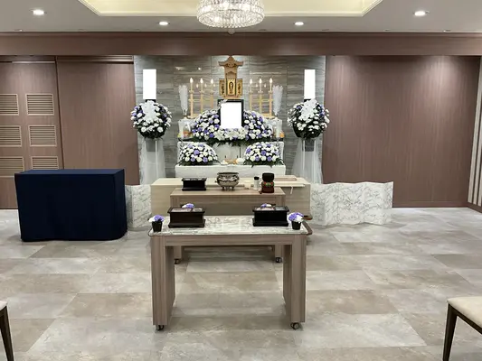 マキノ祭典で葬儀を行なった写真