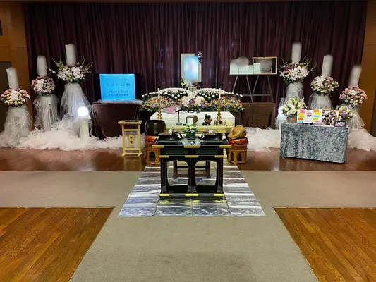 ゆいまーる稲城支店で葬儀を行なった写真