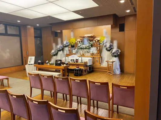 ゆいまーる稲城支店で葬儀を行なった写真