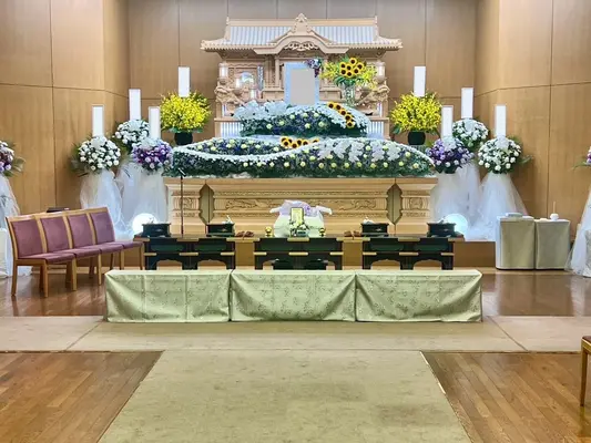 ゆいまーるで葬儀を行なった写真