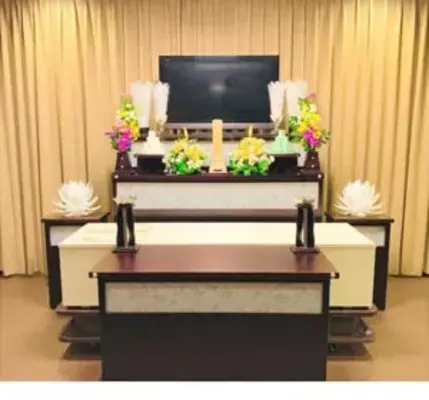 家族葬専用ホール　（築地庵）で葬儀を行なった写真