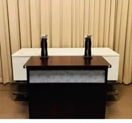 家族葬専用ホール　（築地庵）で葬儀を行なった写真