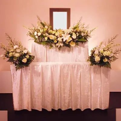 愛花想で葬儀を行なった写真