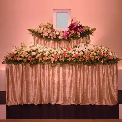 愛花想で葬儀を行なった写真