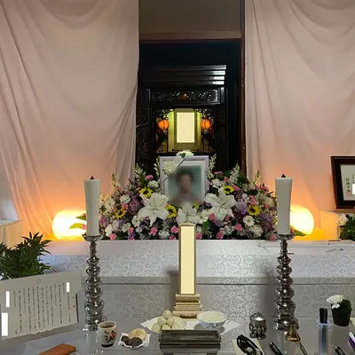 華セレモニーで葬儀を行なった写真