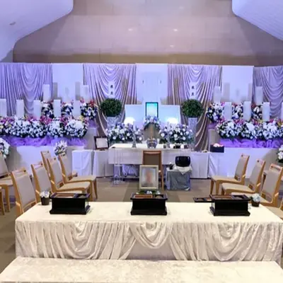 華セレモニーで葬儀を行なった写真