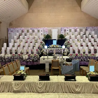 華セレモニーで葬儀を行なった写真